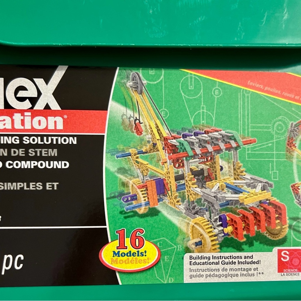 K’nex Education Stem Building Simple And Compound Machines 16 models, 352 pieces